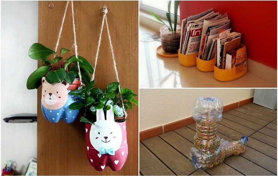 Convierte tus botellas de plástico en objetos útiles y sorprendentes