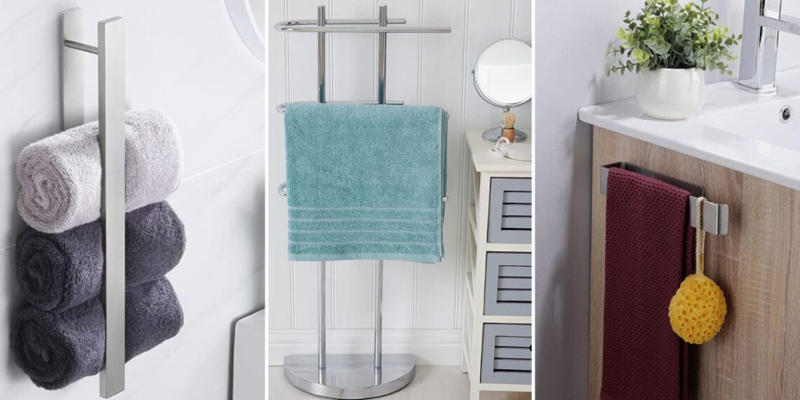 Descubre cómo colgar tus toallas de forma creativa y ahorrar espacio en tu baño