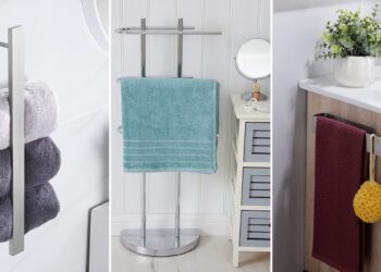 Descubre cómo colgar tus toallas de forma creativa y ahorrar espacio en tu baño