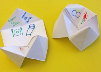 Juegos de papel divertidos: Ideas para llenar tu comecocos