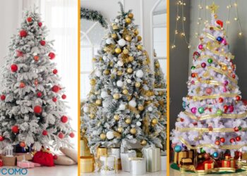 Transforma tu árbol de Navidad blanco en una obra de arte con estas ideas de decoración