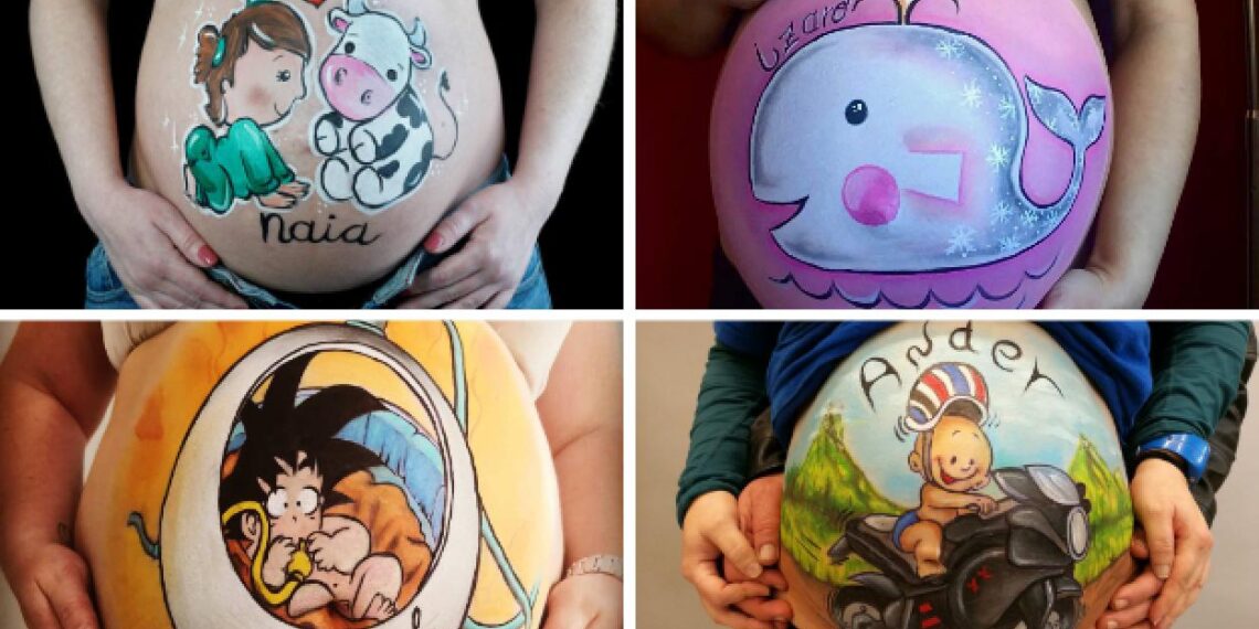 Transforma tu barriga en una obra de arte con estas ideas de pintura para embarazadas