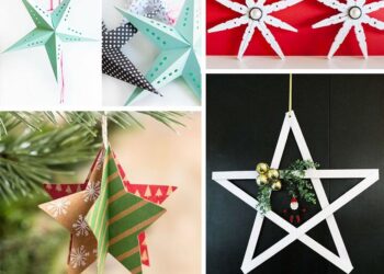 Transforma tu estrella de navidad en una obra de arte con estas creativas ideas de decoración