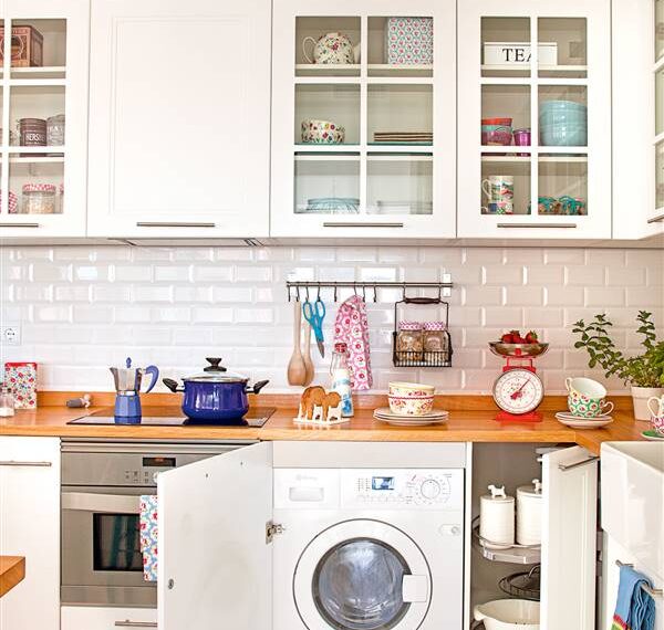 Transforma tu pequeño lavadero en un espacio funcional y elegante con estas ideas sorprendentes